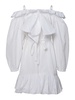 White polyester dress