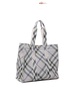 Tote Bag In Vintage Check Print