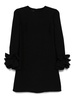Wool And Silk Blend Embroidered Dress