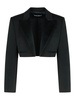 Black Wool Blend Blazer