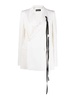 White Edith wrap blazer