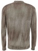 Tonal Effect Round Neck Off Gauge Pullover