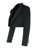 Black Wool Blend Blazer