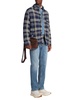 Navy Blue Cotton And Linen Knit Overshirt
