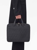 Monogram-Embossed Leather Briefcase