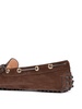 Heaven lace detail nubuck loafers