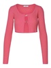 Fuchsia Viscose Lend Cropped Sweater