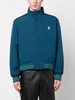 Graphic logo-print jacket with stripe trim