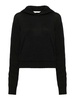 Curved Logo Knitted Hoodie