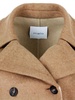 Wool and cashmere double-breasted coat