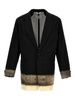 Pinstriped Trompe Loeil Blazer