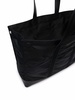 Logo-embroidered fabric tote