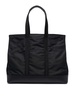 Logo-embroidered fabric tote