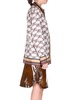 Monogram silk shirt