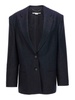 Lurex single-breasted blazer