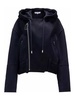Hooded Biker Wool Jacket