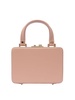 Val peach handbag push lock