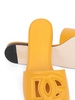 Embossed logo sandals