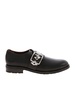 Graffiti print monk straps