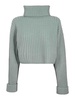 Ribbed Jumper With Stand-Up Collar