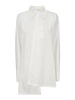 White r-asymmetric shirt
