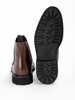 Brown leather boots