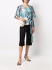 Belted silk blouse