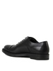 Black leather Oxford featuring logo