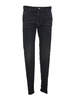 Black bro jeans with frontal buttons