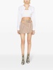 Asymmetric mini skirt