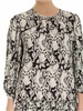 Viscose and silk dress in back and white
