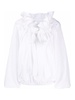 Blouse with ruffles