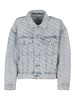 Logo printed denim jacket