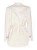 Satin Blazer With Thin Belt