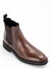 Brown leather boots