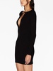 Deep v-neck mini dress