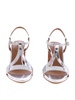 Ankle strap sandals with Multi Rainbow heel