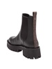 Asher Flat Ankle Boot In Black Leather
