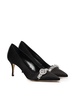 Satin pumps