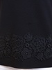 Black wool and lace sweater