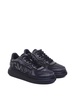Grey Aged Logo Sneakers