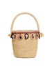 Paisley rafiaa basket bag