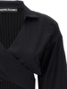 Criss cross cropped shirt
