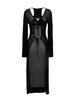 Openwork long cardigan