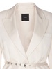 Satin Blazer With Thin Belt