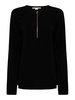 Iconic Zip Detailed Top