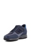 Interactive leather and suede sneakers