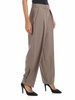 Wide leg pants in dove grey