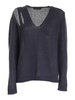 Cut-out sweater in blue