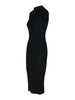 Ribbed Dress In Black Viscose Blend